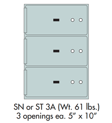 Socal Safe ST Series Modular Safe Deposit Box ST-3A 