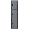 Homak 3 Door Steel Security Cabinet/Locker 