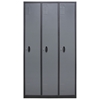 Homak 3 Tall Door Steel Security Cabinet/Locker 