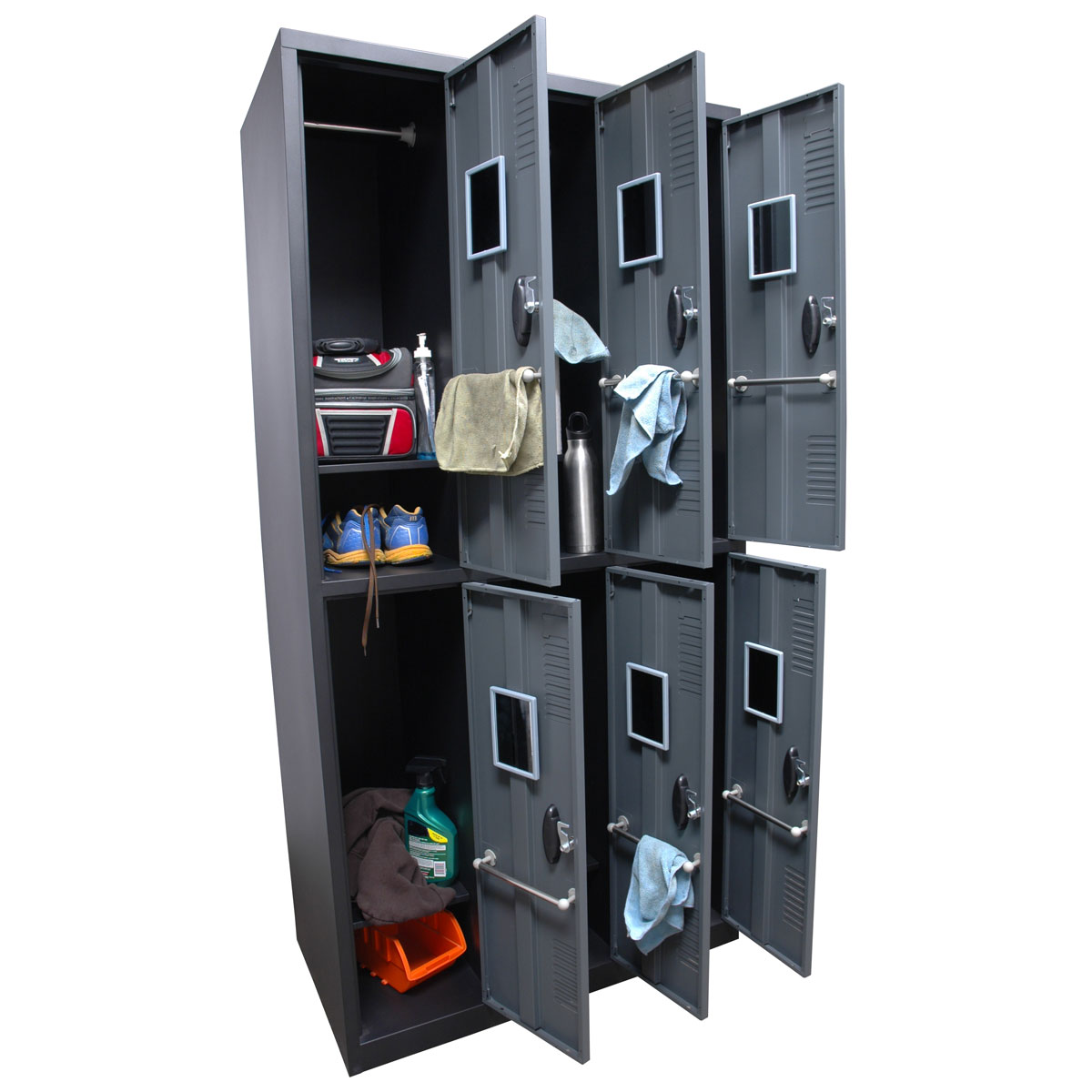 Homak 6 Door Steel Gun Cabinet/Locker GSGS00700600