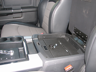 Console Vault Dodge Ram 1500 Full Floor Console: 2009 - 2017 