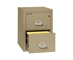 Fire King Classic Vertical File Cabinet - 2 Drawer - Letter - 25" Depth  - 2-1825-C