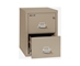 Fire King Classic Vertical File Cabinet - 2 Drawer - Letter - 25" Depth  - 2-1825-C