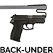 Gun Storage Solutions Over-Under Handgun Hanger - OUHH2 - 2 Pack - OUHH2
