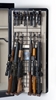 Rackem 6038 Maximizer - Full Door - 6 Rifles/19 Pistols (Add-On Rack is Brown) 