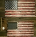 San Tan Wood Works - Burnt American Red White and Blue Concealment Flag (Standard Size) - BARWB-STANDARD