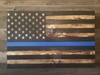 San Tan Wood Works - Burnt Thin Line Concealment Flag (Large Size) 