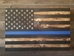 San Tan Wood Works - Burnt Thin Line Concealment Flag (X-Large Size) - BTLCF-XLARGE