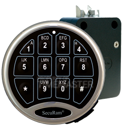 SecuRAM SafeLogic Kit, SafeLogic, spring bolt, chrome keypad, surelock 