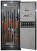 Securall - SD14 - 14 Gun Capacity Radius w/ Digital Lock Single Door Cabinet 65"H x 23"W x 18"D 