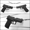 Snipers - Slatwall Handgun Display Hook Left-Hand Pull 