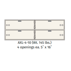 Socal - Bridgeman Safes AXL-4-10M Teller Lockers 