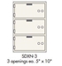 Socal Safe SDXN Series  Safe Deposit Box SDXN-3 - SDXN-3