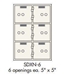 Socal Safe SDXN Series  Safe Deposit Box SDXN-6 - SDXN-6