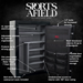 Sports Afield SA5940P Gun Safe - Preserve Series - 40+8 Gun Capacity - Water and Fire Resistant Safe - SA5940P