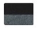 Textured Black with Chrome Hardware - Gray Fabric