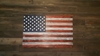 San Tan Wood Works - Burnt American Red White and Blue Concealment Flag (Standard Size) 